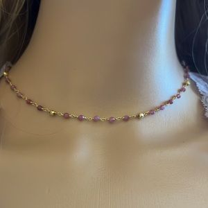 Pink Tourmaline Choker